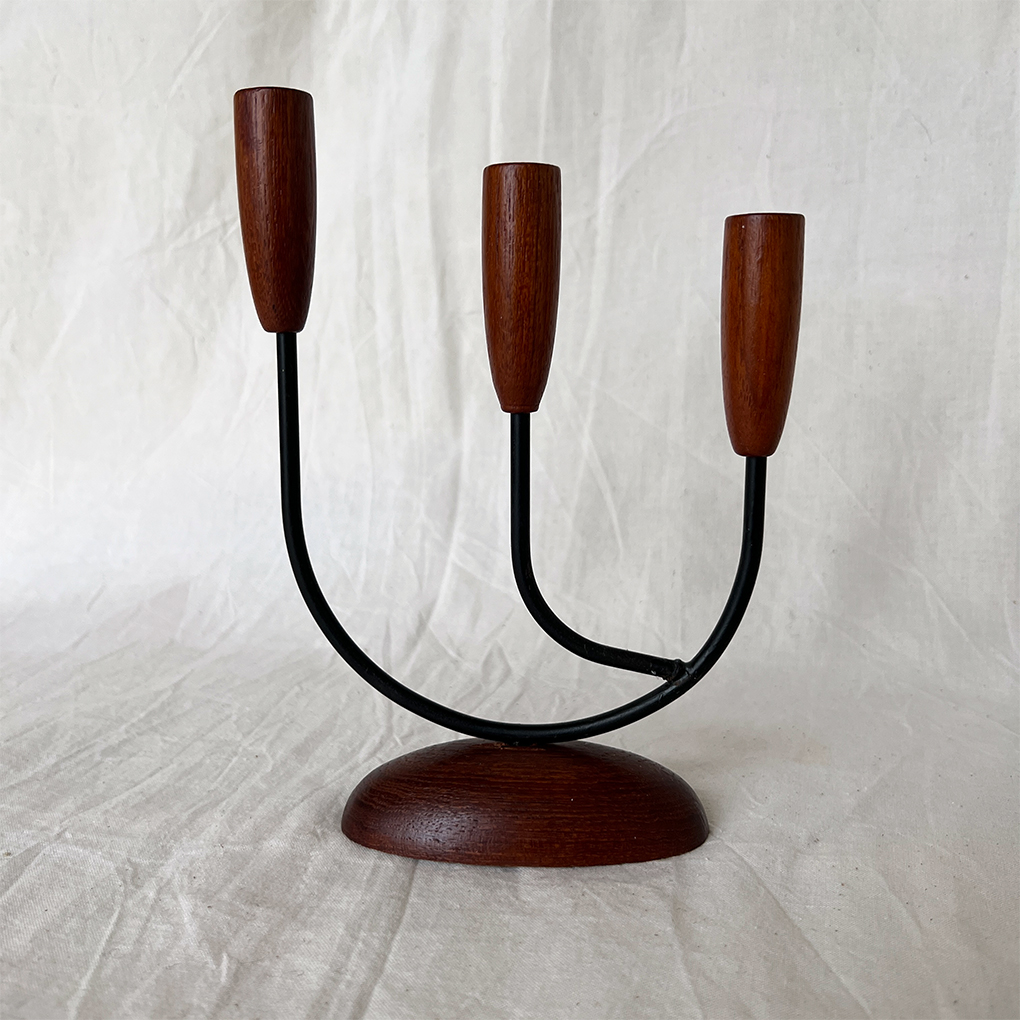 Wooden candle holder scandinavian design | Atelier Tilia