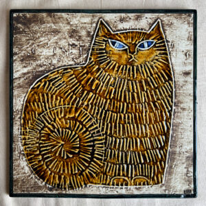 Lisa Larson tile "Sitting cat"